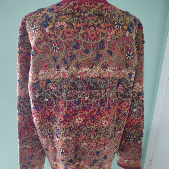 Talbots Multicolor Patterned Cardigan - Picture 5 of 9